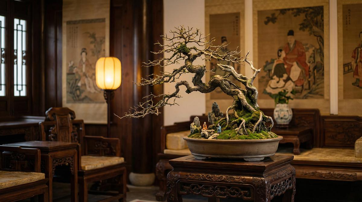 蜜桃古树盆景鉴赏视频